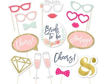 Bridal Shower Photo Booth Props Bridal Shower Photo Booth Props