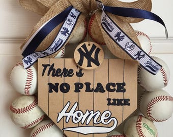 New York Yankees Baseball Wreath
