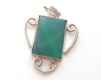 Beautiful fer forge and sterling silver pendant
