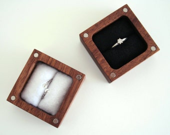 Engagement Ring box. Ascetic design ring box.
