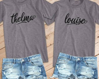 Thelma and Louise Relaxed Boyfriend Fit Tee Set /// Friend Shirts, Christmas Gift for Her, Funny Shirts | #1519
