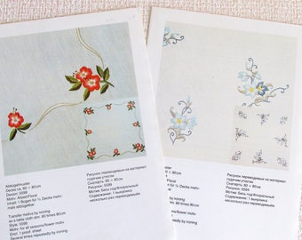Gift for women gift Hand embroidery pattern Embroidery designs Flowers embroidery lover Tablecloth classic stitching Gift for mother gift