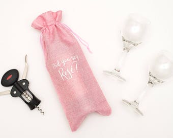 rose wine bag