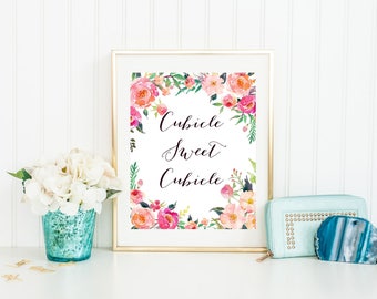 Cubicle Wall Decor everything will be ok print home decor office wall art cubicle Cubicle Wall Decor everything will be ok print home decor office wall art cubicle