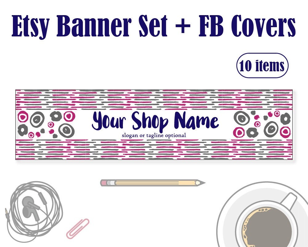 shop banner etsy shop header new etsy look elegant banner