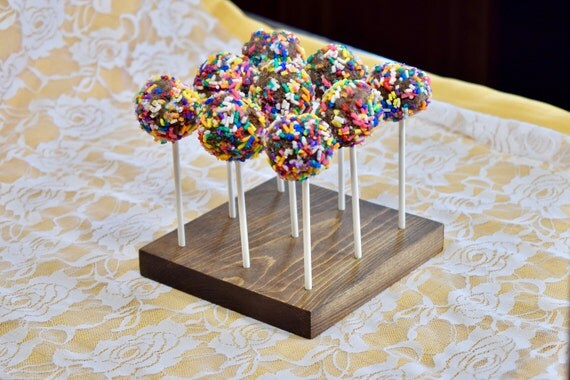 Set Of 3 Rustic Cake Pop Stands Wood Stand Set Of 3 Rustic Cake Pop Stands Wood Stand