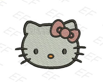 Machine Embroidery design - H Kitty Embroidery design - instant download digital file