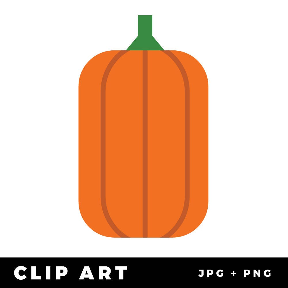 Pumpkin Tall clipart files / jpg / png / for fall / for