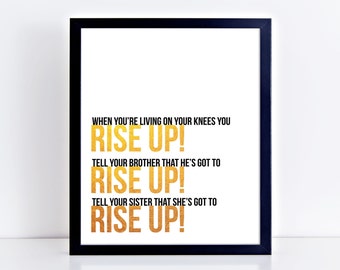 Printable Art Hamilton Musical Rise Up Hamilton Print Hamilton Quotes Wall Decor Hamilton Poster Wall Art Gold Foil Minimalist Wall Decor