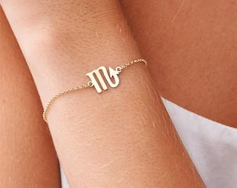 Zodiac Jewelry, Dainty Zodiac Bracelets, Astrology Zodiac Bracelet, Leo, Libra, Virgo, Scorpio, Sagittarius, Capricorn Bracelet