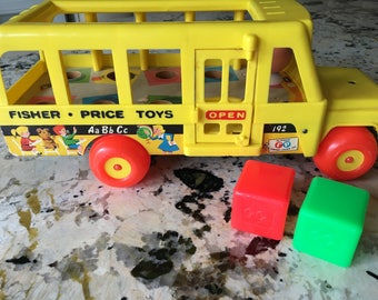 Vintage Fisher Price School Bus