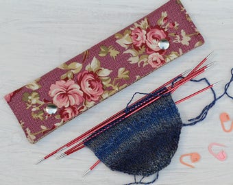 DPN holde for 8" / 20cm needles DPN keeper Knitting needle cozy Circular Needle Holder Needle Cozy dpn case Gift for knitter Storage