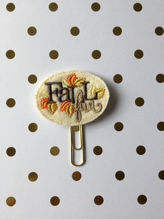 Fall Fun planner Clip/Planner Clip/Bookmark. Holiday planner clip. Fall planner clip. Harvest planner clip