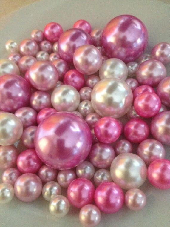 Jumbo Pearls Vase Fillers Light Pink/Hot Pink/White Mix Size