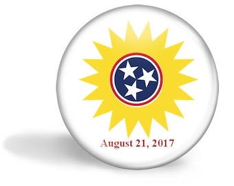 Tennessee Eclipse Magnet, Eclipse Party Pin, Tennessee Eclipse Pin, Total Solar Eclipse