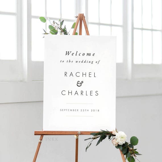 Printable iWeddingi iSignsi Welcome Modern iMinimalisti iWeddingi