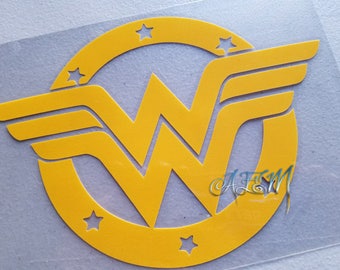 Yellow HTV Iron On Decal Wonder Woman