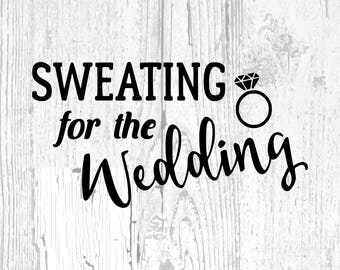 Sweating for the Wedding Tank - DIY Iron-On Transfer
