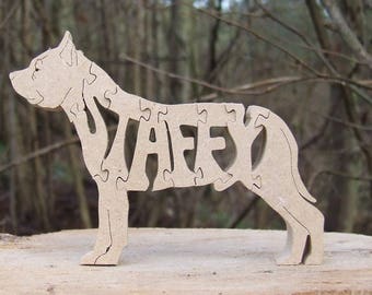 Staffordshire bull terrier dog jigsaw