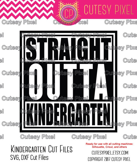 Download Straight outta Kindergarten Design Monogram Frames Svg cutting