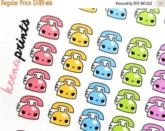 20% OFF A205 | TELEPHONE Stickers Perfect for Erin Condren Life Planner, Filofax, Plum Paper & other planner or scrapbooking
