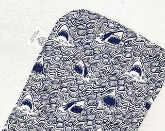 Baby Boy - Gender Neutral - Shark Burp Cloth - Burp Cloth - Modern Burp Cloth