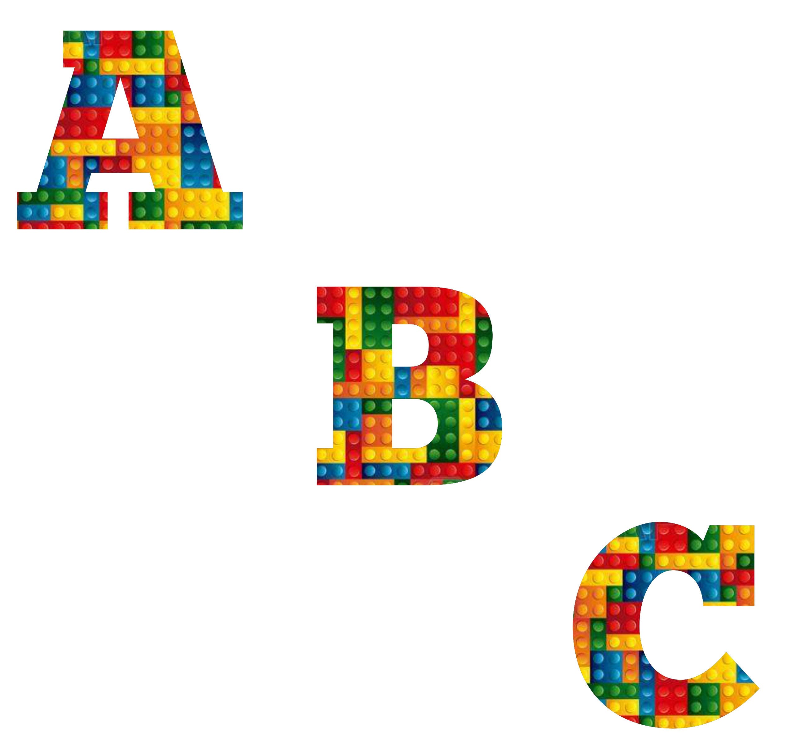 Lego alphabet clip art. Digital clip art can be used as graphic design