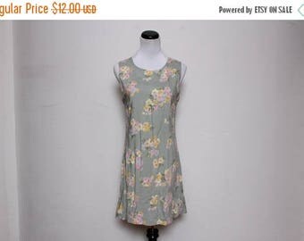 25% OFF VTG 90s Green Pink Summer Mimi Dress L