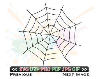 Spider Webs SVG Files for Cutting Halloween Cobweb Cricut - SVG Files for Silhouette - Instant Download