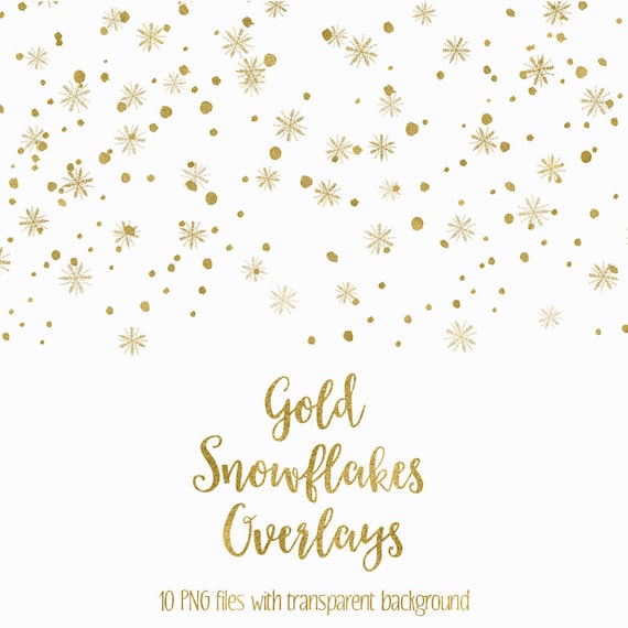 Download BUY 3 FOR 8 USD, Gold snowflakes overlays, digital ...