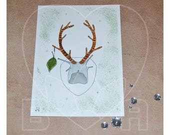 The "Takahashi" collection "Schnersch" half screw, half deer - original
