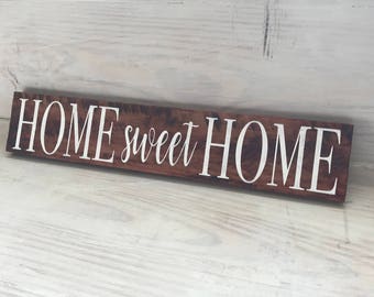 Rustic home sign | Etsy