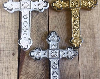 ON SALE Set of 3 Decorative Crosses - Wall Cross - Christian Home Decor - Cross Decor - Religious Wall Art - Gallery Wall Decor - Religious