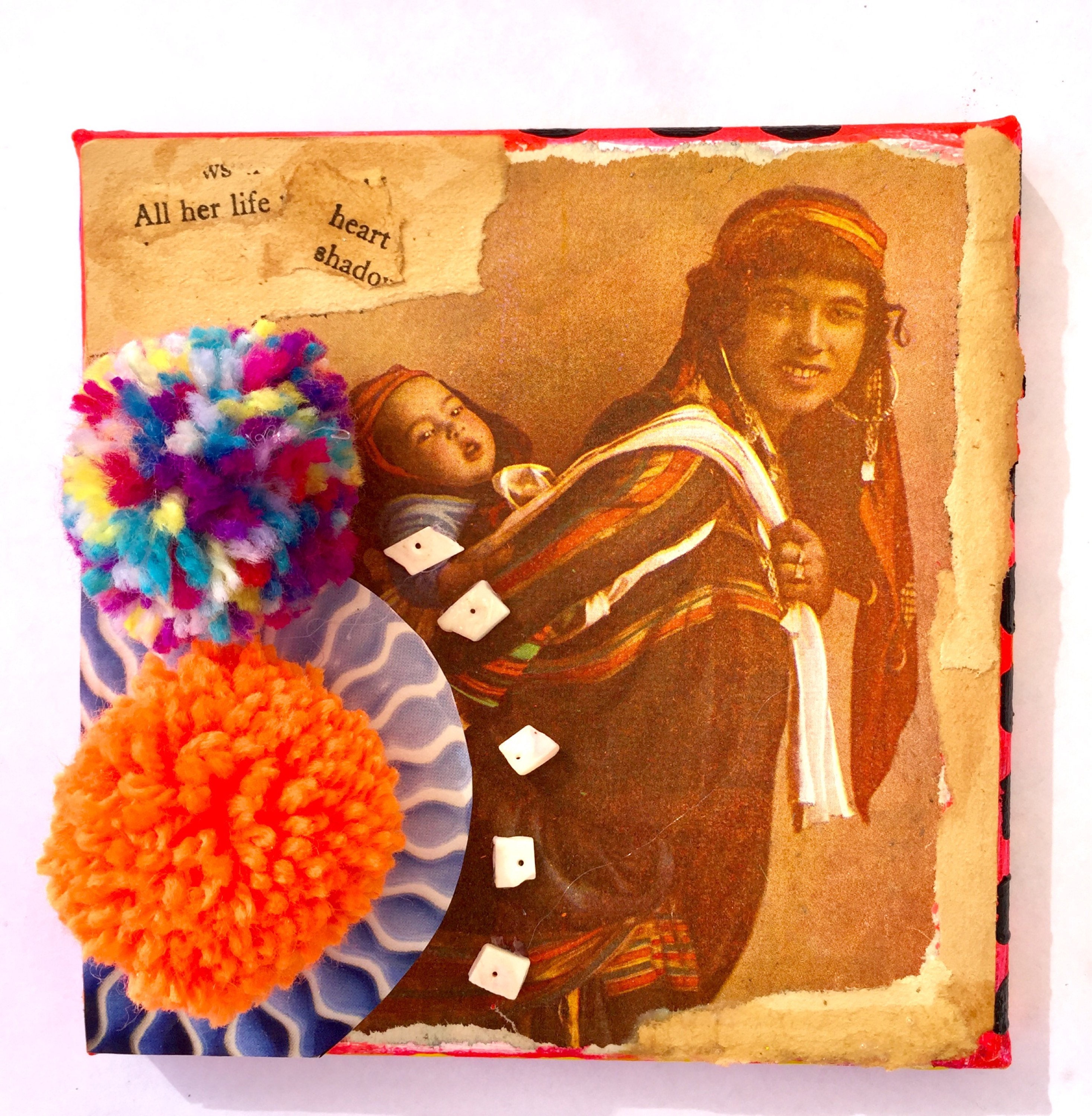 Boho eclectic wall art decor collage