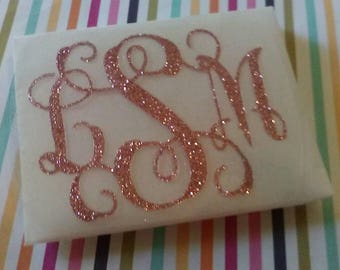 DIY Pocket Monogram, Iron on Monogram, Pillowcase iron on, Back to school monogram, Preppy monogram