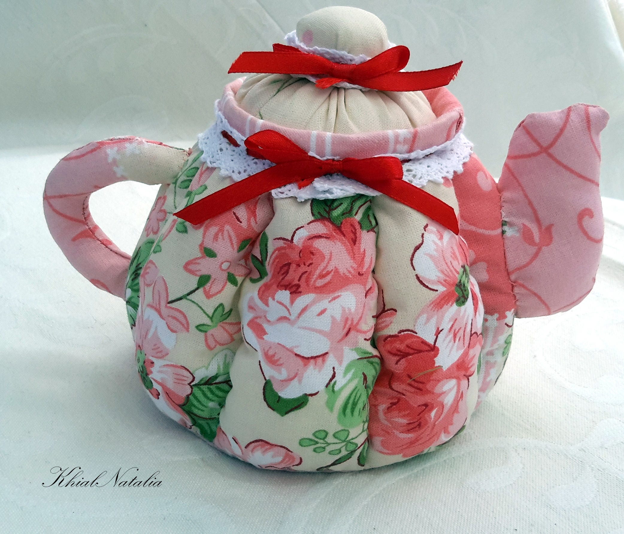 Box for tea Textile teapot Cozy box tea soft Teapot from a