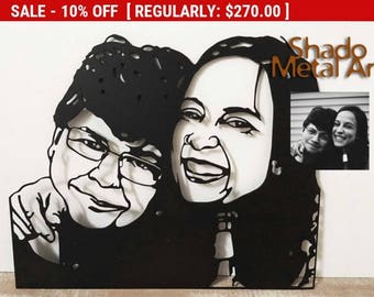 custom couple portrait | personalized couple portrait | personalized couple art | custom couple gift | personalized couples gifts