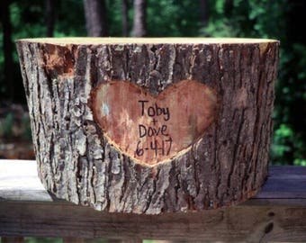 Wood log cake stand, wood cake stand, stump, cake stand, wood log, personalized cake stand!