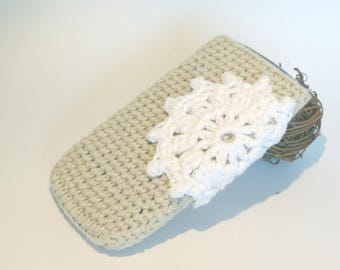 Unique romantic crocheted smartphone & Iphone case