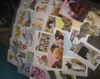 Variety of 35 Blank Greeting Cards with Envelopes