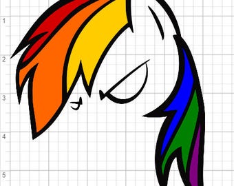 Download Rainbow horse | Etsy