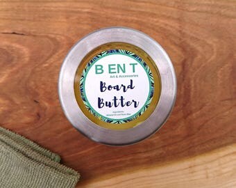 Handcrafted Wood Butter - Board Butter - All Natural Wood Care - Beeswax Mineral Oil - Butcher Block Finish - Cutting Board Paste