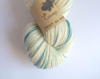 Foam - Skein of baby alpaca hand dyed