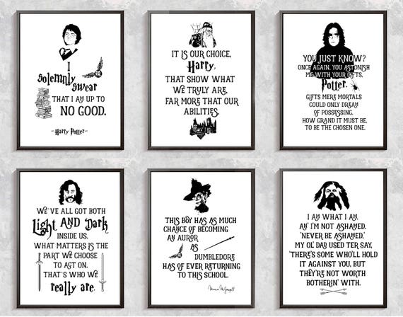 harry potter print harry potter quotes posters severus snape