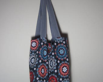 Multicolor Tote Bag, Shoulder Bag, Beach Bag, Library Bag, Travel Bag, Everyday Bag, Gift for Her