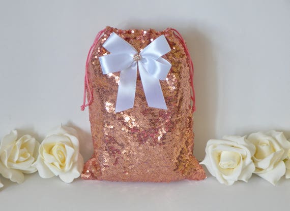 rose gold dance bag