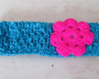 polyester blue girl headband