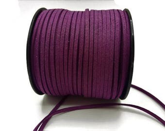 3 m - 3 mm * 1.4 mm - purple suede A187