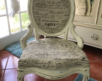 Antique French Country Parlor Chair