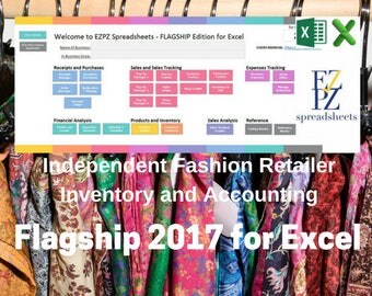 2017 Flagship Version for Excel - Inventory and Accounting for Independent Fashion Retailers